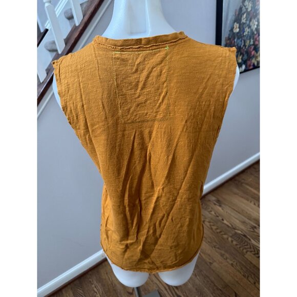 [Aviator Nation] Mustard Rainbow Muscle Tee - Picture 3 of 3